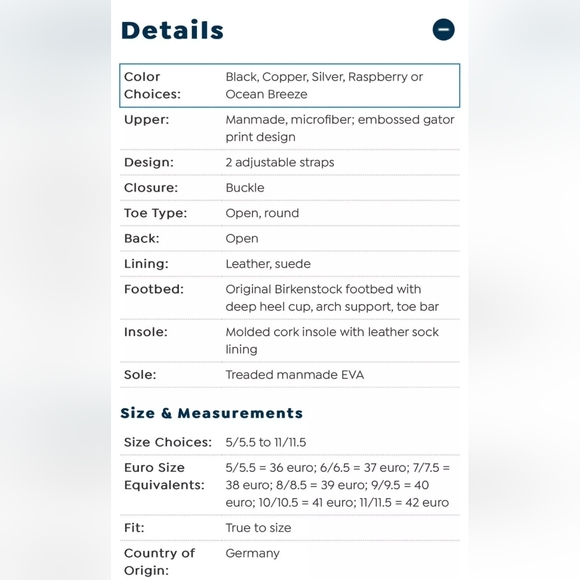 Birkenstock Arizona Gator Gleam Sandals - Picture 8 of 10